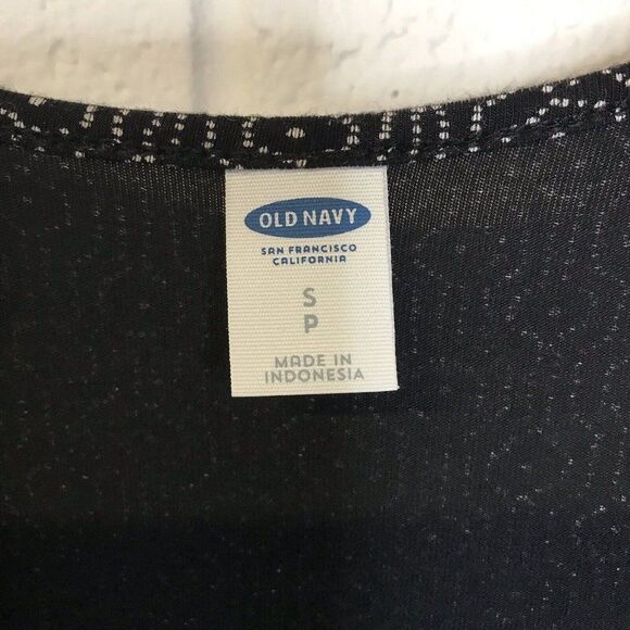 Old Navy Womens Black/White Short Sleeve Stretchy A-Line Dress Size Small - Picture 8 of 13